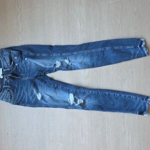Distressed Flying Monkey Skinny Jeans Size 24 Womens